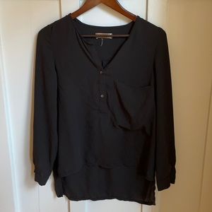 Oak + Fort high low blouse
